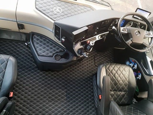 Quilted Truck Mats - Flat floor Mercedes Actros MP4/5 (2011-2024)